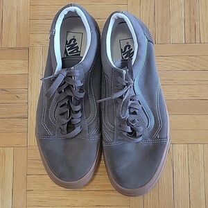 VANS x Supreme Old Skool ‘92 Zero Gray Leather Suede Gum Mens 8.5 Women's 10